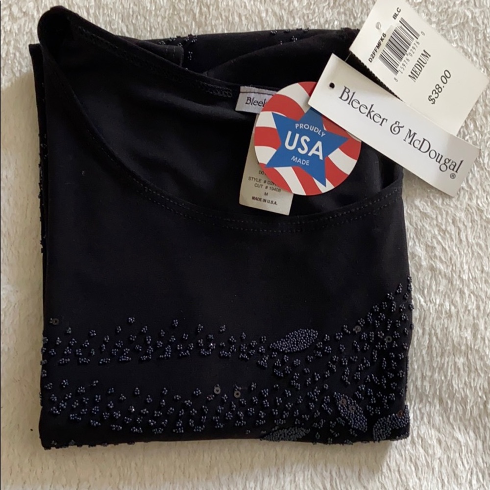 Bleeker & McDougal Black Lightweight Blouse size M - Picture 10 of 14